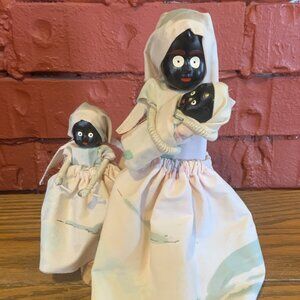 Vintage Creaciones Katy Puerto Plata Dominican Republic Wooden Dolls